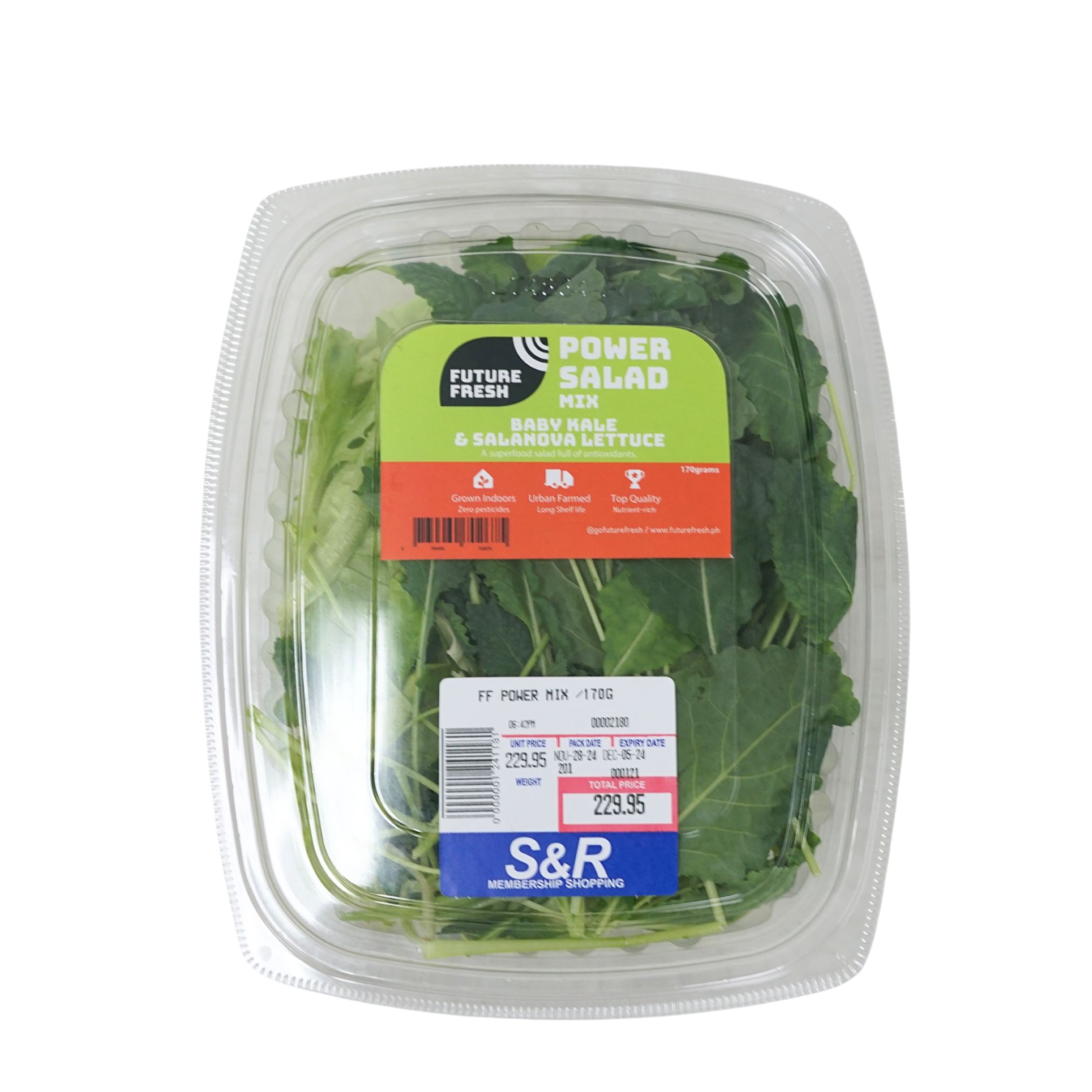 Future Fresh Baby Kale & Salanova Lettuce Power Salad Mix 170g